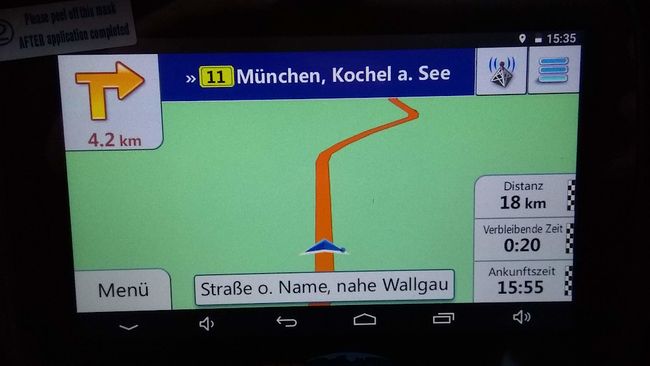 I went through Oberbayern on a road with no name...
