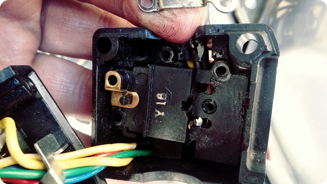 Die Mechanik ist ausgebaut