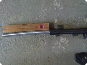 Etwas verbogen: Teile der Gabel