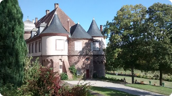 Schlösschen Birkenwald am Rand der Nordvogesen (September 2016)