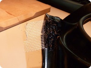 Zwischenresultat: Material aufgebracht