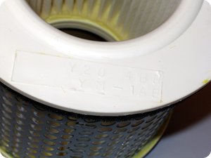 Markierung »4BR« auf dem Luftfilter