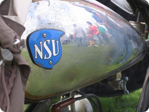 Detail am Tank der NSU Quick