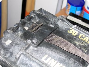 Mit Silikonspray durchtränkter Trageriemen
