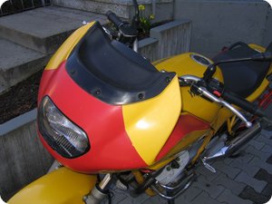 Kanzel der XJ 600 S ohne Frontscheibe