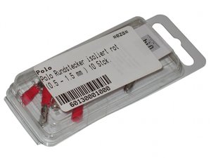Rundstecker isoliert rot (0,5 - 1,5 mm²)