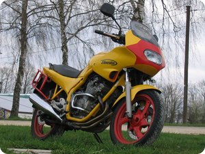 Yamaha XJ 600 S mit LED-Miniblinker (Front)