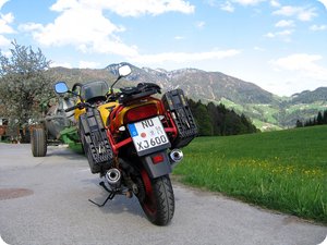 Wegen der Sackgasse bereits gewendet