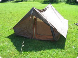 Große Öffnung mit Mosquitonetz