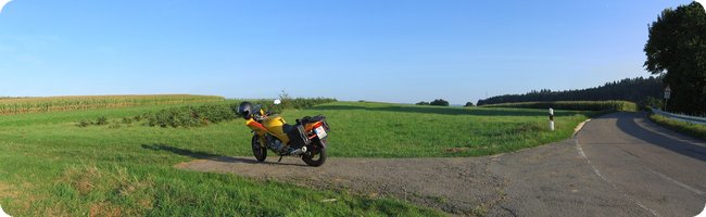 Spätsommerliche Abendstimmung mit XJ 600 S/N