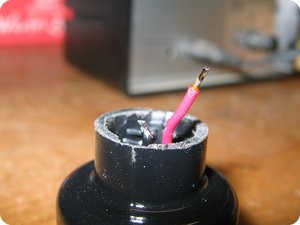 Verzinnte Leitungen am USB-Adapter