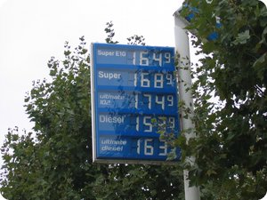 Kraftstoffpreise in Lindau, 30.09.2012