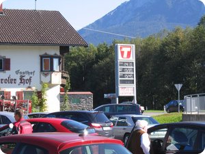 1,549 Euro pro Liter Super (Österreich)