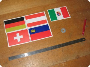 Mit Stahllineal und Cutter frisch ans Werk