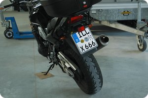 GSF 1200 mit neuem Kennzeichen