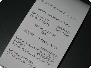 Kosten für HU und Eintragung: 106,50 Euro