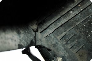 Siehe da: Das Wasser kann ablaufen