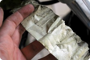Das »Panzertape« fiel schon von alleine ab