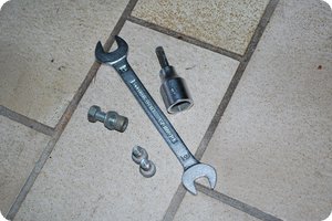 Werkzeug raussuchen und die Brücke abbauen