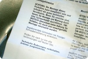 Montage- und Sicherheitshinweis
