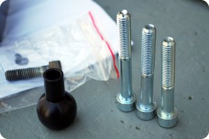 SW-Motech: Drei unterschiedliche Schrauben