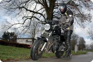 Schon nach wenigen Kilometern wieder eingesaut