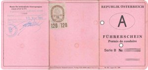 Österreichischer Führerschein (von 1984)