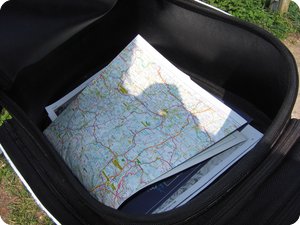 Kartenmaterial für die Tour