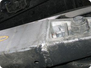 Unterseite der Schwinge der GSF 1200 (GV75A)