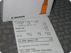 8,60 Euro für 100 Kanülen