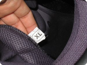 Kennzeichnung Innenfutter: »XL«