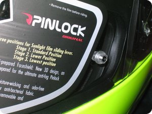 Haltenippel für das Pinlock-Innenvisier