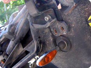 Die alte Aufnahme der Gepäckbrücke von Suzuki