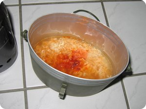 Gewürzmischung und Öl rein, dann einfach essen