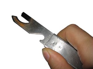 Der integrierte Flaschöffner