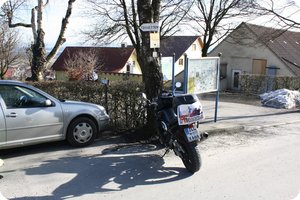 Die lädierte GSF am Wegpunkt »Bussen«