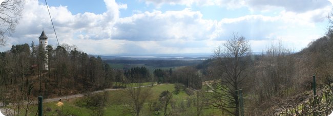 Am Nachweispunkt »Hohenbodman« war zumindest mal die Aussicht schöner