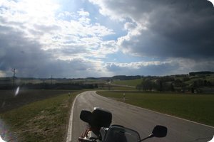 Stetten am Kalten Markt: Blick zurück nach Westen