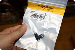 Der Winkeladapter (90° USB-Mini-B)