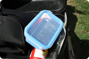 Unterwegs mit Smartphone in der Dose