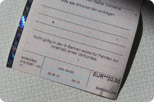 Gültig ab 9 Uhr, es kostet 20 Euro