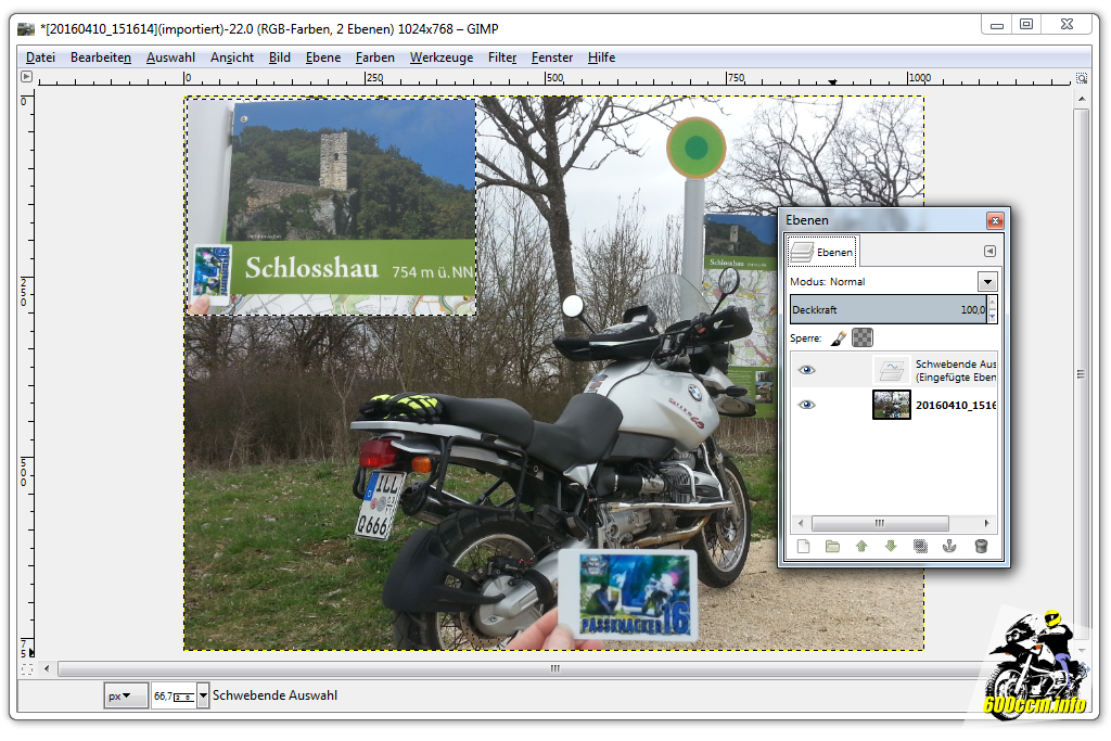 Ebenendialog »schwebende Auswahl«