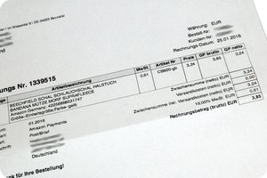 Rechnung über 3,85 Euro – inkl. Versandkosten
