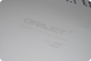 Gedruckt auf Orajet Polymer-PVC-Folie
