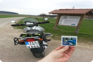 Verzerrte Darstellung eines gedrehten Bildes