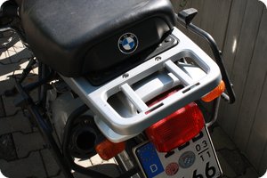 Das originale Heck meiner BMW R 1150 GS