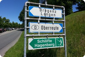 Weiter in Richtung Oberreute (Deutschland)