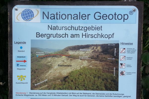 Informationen zum Bergrutsch am Hirschkopf