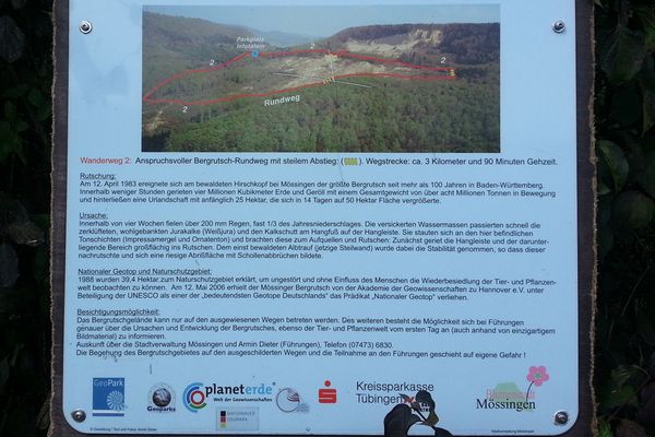 Informationen zum Bergrutsch am Hirschkopf