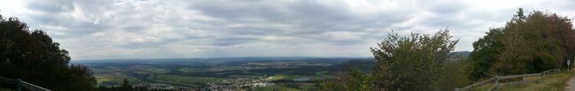 Panorama von Klippeneck über Denkingen und Rottweil